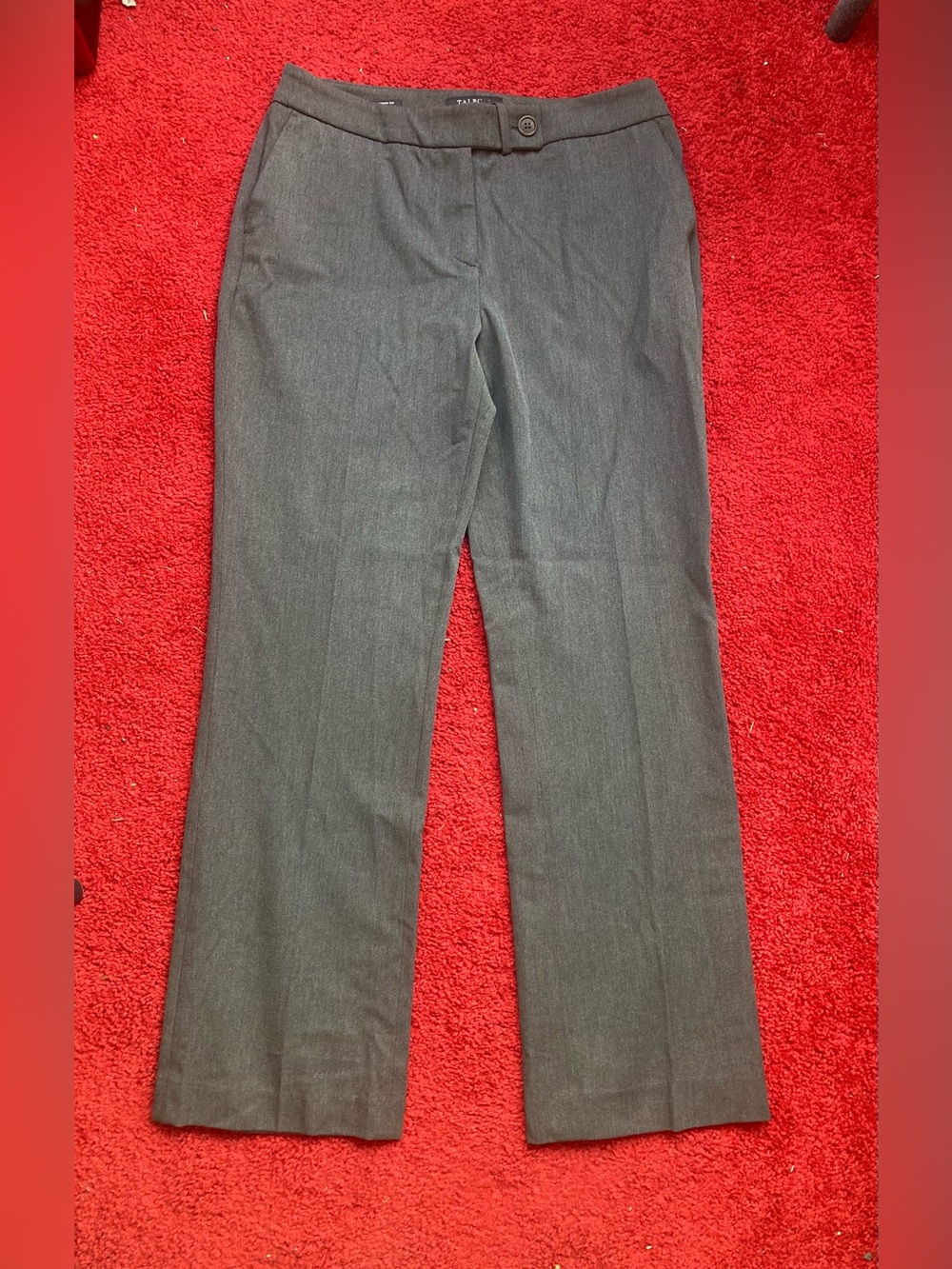 Talbots Petite Gray Dress Pants Signature Bootcut Women's Size 10P
